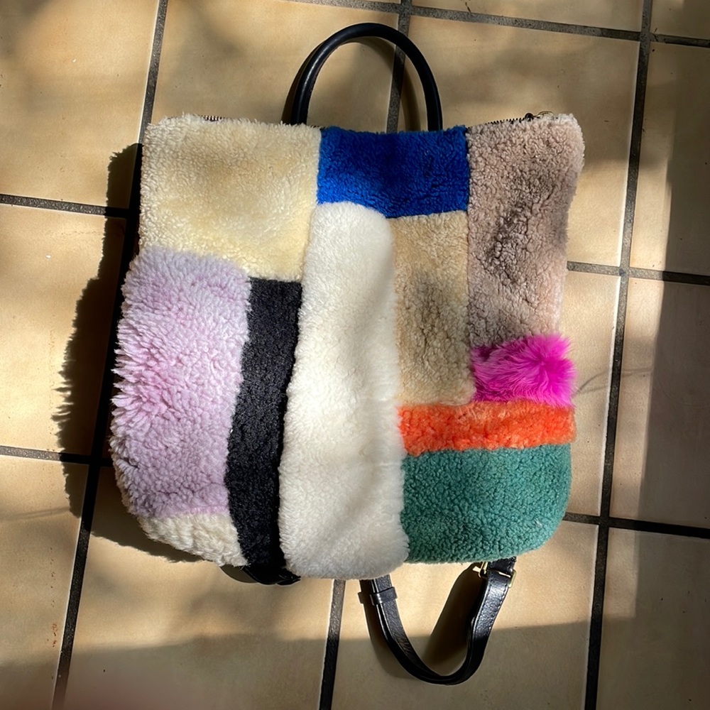 Prime cut multicolored fur bag